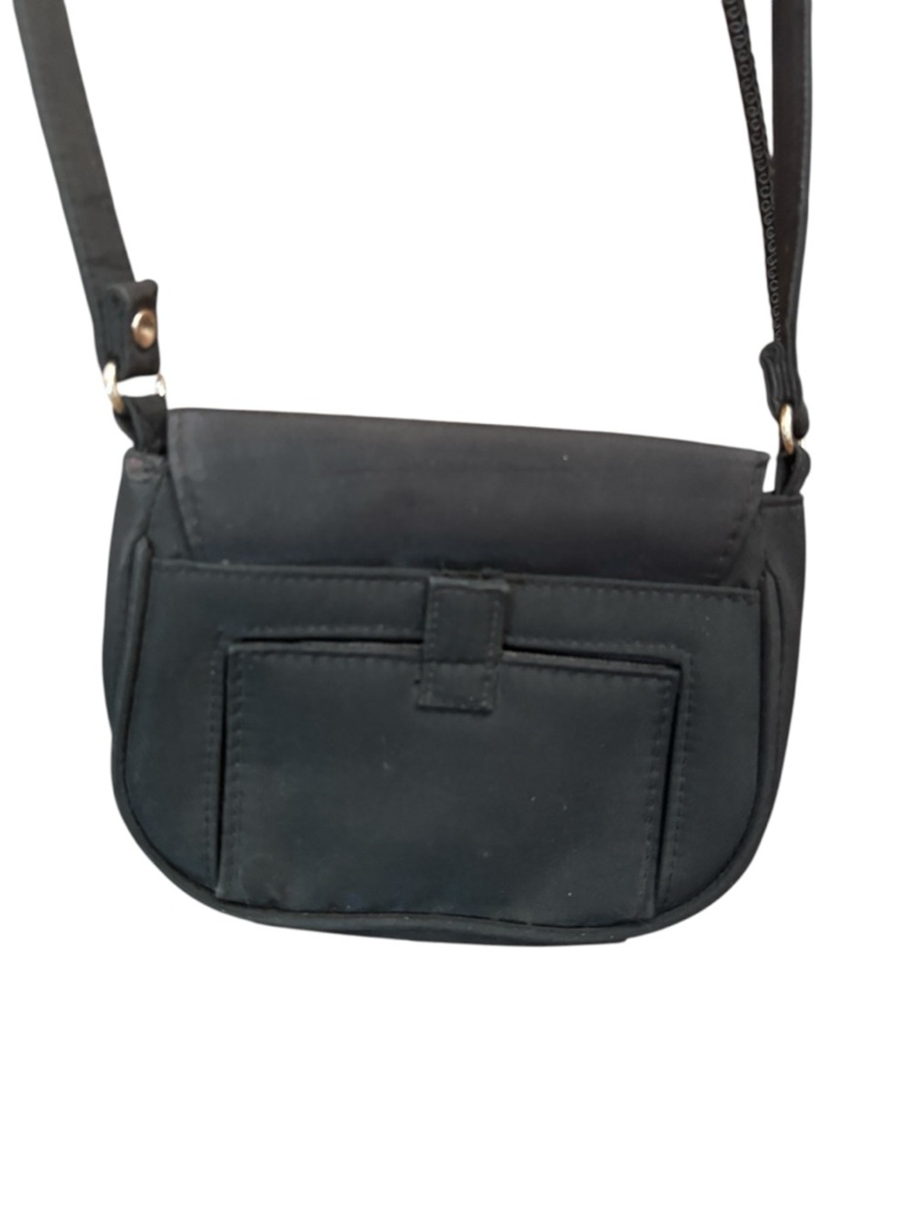 Black Nylon Crossbody Purse Wallet‎ Mini Bag ID Holder